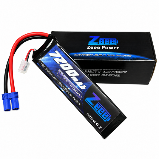 ZEEE 3S Lipo Battery 7200mAh 80C 11.1V