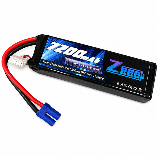 ZEEE 4S Lipo Battery 7200mAh 80C 14.8V