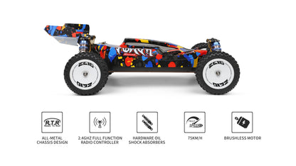 WLtoys 124007 Brushless 1/12 High Speed 4WD Off-Road Buggy RTR