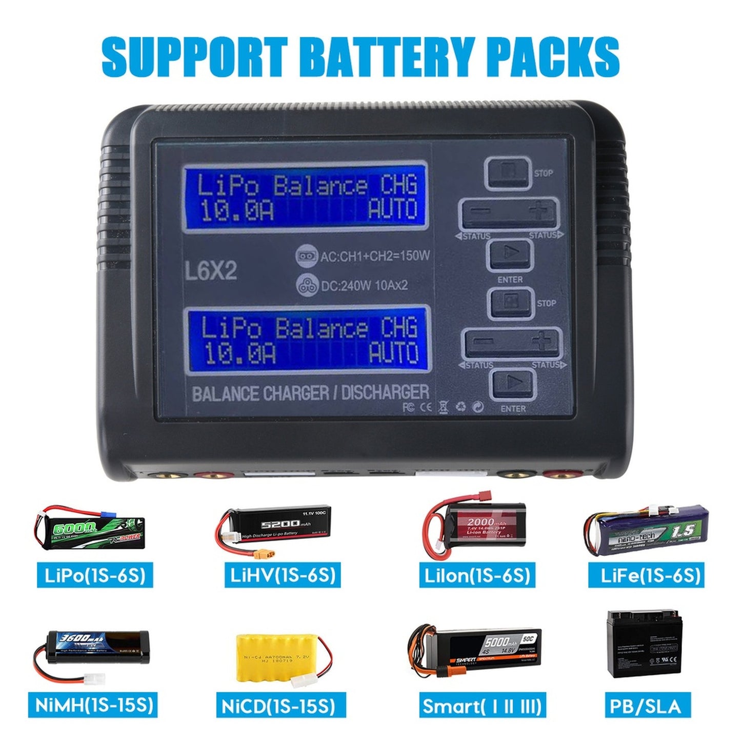 C240 LIPO Battery Charger L6X2
