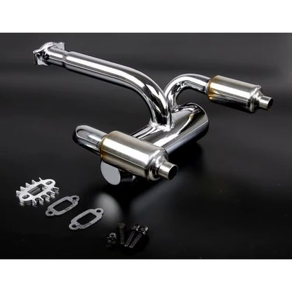 Double Exhaust Pipe With Metal bumper 1/5 Baja 5B 5T 5SC